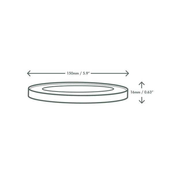 Round kraft window lid, 150-Series - Image 3