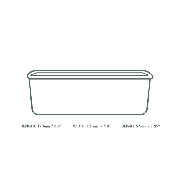 24oz/750ml rectangular kraft food container - Image 3