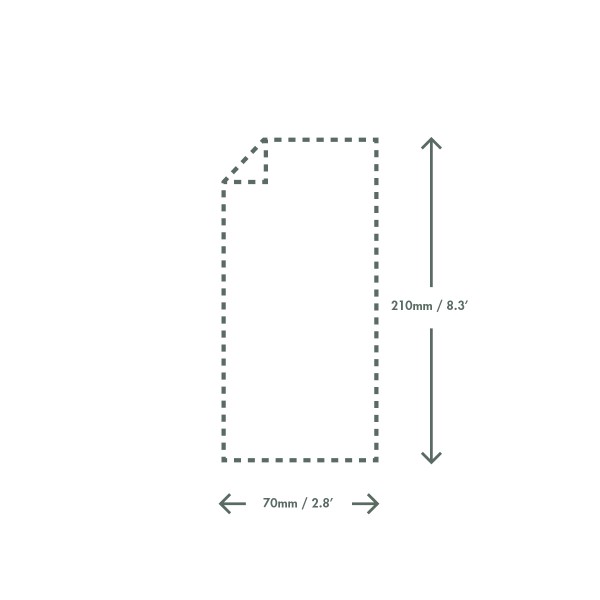 70 x 210mm clear NatureFlex bag - Image 3