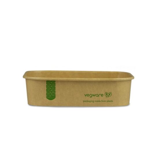 16oz/500ml rectangular kraft food container