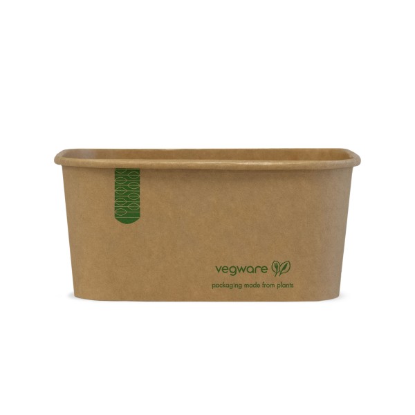 34oz/1000ml rectangular kraft food container